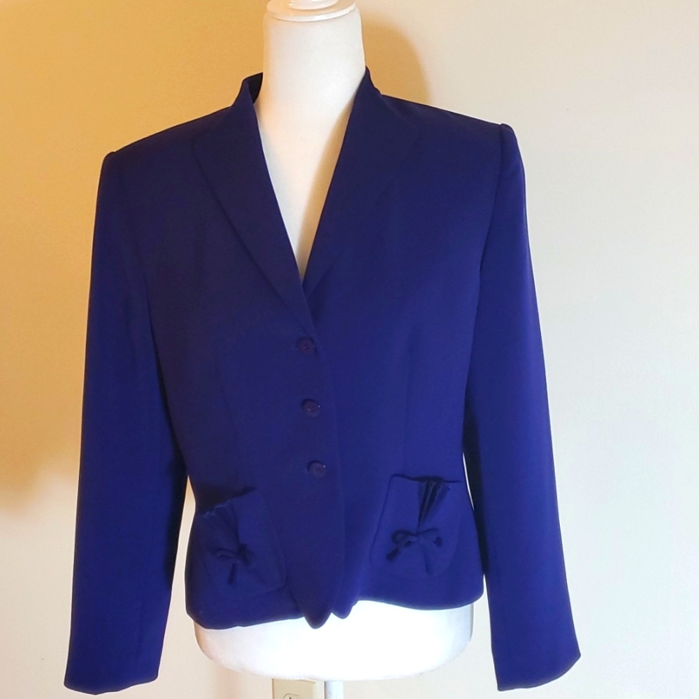 Le Suit petite purple blazer